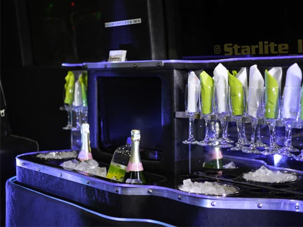Mercedes Party Bus Hire interior