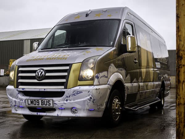 16 Seater Party Bus Hire exterior