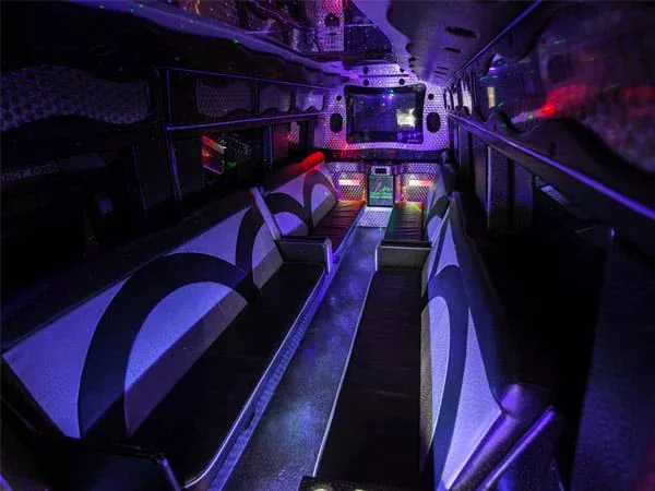 16 Seater Party Bus Hire interior