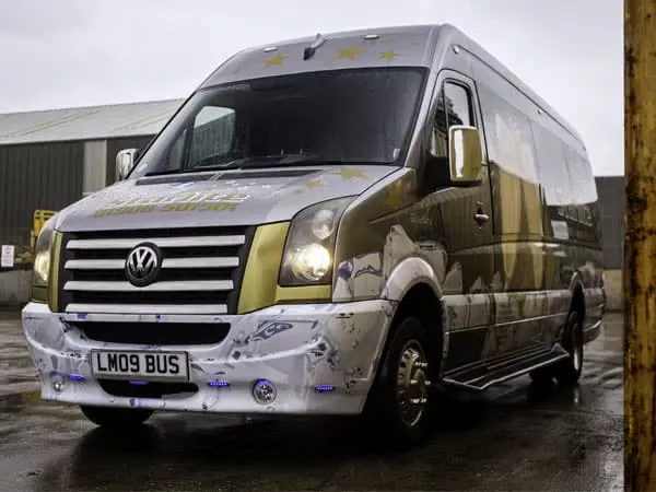 16 Seater Party Bus Hire exterior
